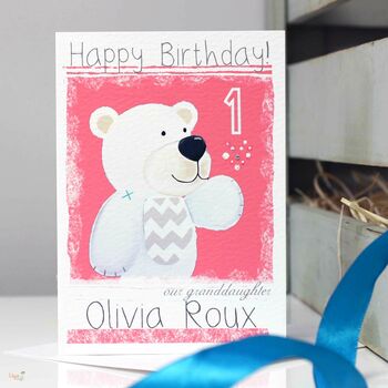 Personalised Arctic Polar Bear Birthday Card, 2 of 10