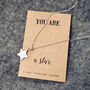 You Are A Star Silver Necklace, thumbnail 2 of 6