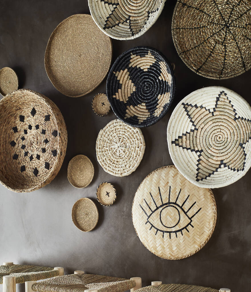 Patterned Woven Bowls, 1 of 6