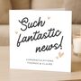 Congratulations Fantastic News Card For Couple, thumbnail 3 of 8