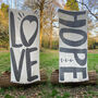 Home Sweet Home Texted Throw, Personalised Gift For Her, thumbnail 3 of 11