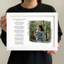 A Personalised Print Of Your Photo And Words, thumbnail 1 of 9