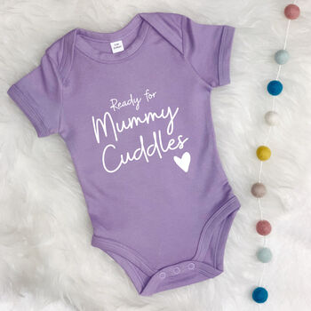 Ready For Mummy Cuddles. Mothers Day Babygrow, 5 of 10