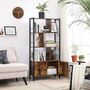 Four Tier Bookcase Industrial Style Storage Unit, thumbnail 1 of 12
