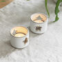 Set Of Two Dove Grey Ceramic Tea Light Holders, thumbnail 1 of 7