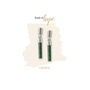 Ethical Minimal Malachite Drop Bar Moving Stud Earrings, thumbnail 4 of 5