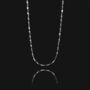 Tinsel Chain Necklace, 925 Sterling Silver Plated, thumbnail 1 of 6