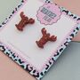 Red Lobster Glitter Resin Studs, thumbnail 4 of 4