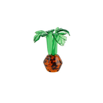 Artisan Glass Monstera Plant In Gift Box | Collectable | Glass Ornament | Home Decor, 3 of 4