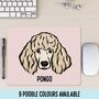 Personalised Poodle Computer Mouse Mat, thumbnail 1 of 4