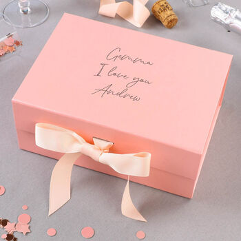Personalised Luxury A5 Blush Pink Gift Box, 5 of 8
