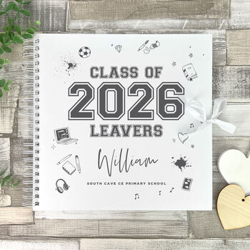 Personalised 'Class Of 2026' Leavers Scrapbook / Signing Book, 4 of 8