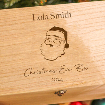 Personalised Santa Christmas Eve Keepsake Box Gift For Children, 2 of 4