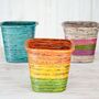 Colourful Recycled Newspaper Waste Paper Basket, thumbnail 9 of 9
