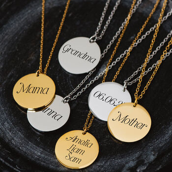 New Baby Mum Grandma Gift Personalised Necklace, 2 of 2