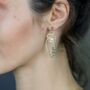 Hiphop Long Face Abstract Drop Statement Earrings, thumbnail 3 of 4