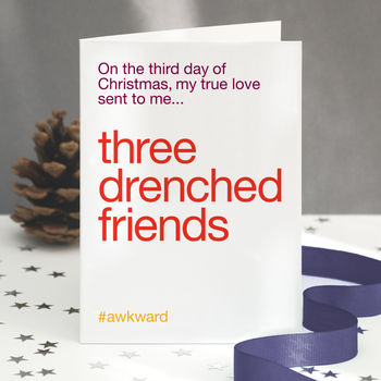 Funny '12 Days Of Christmas' Four Pack Christmas Cards, 2 of 6