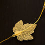 Gold Shimmer Falling Leaves LED Light Chain, thumbnail 4 of 5