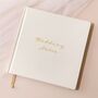 Personalised Wedding Square Linen Notebook, thumbnail 1 of 12