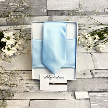 Light Blue Wedding Tie Set, 3 of 10