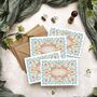 Folk Style Folded Thank You Cards And Envelopes, thumbnail 8 of 8