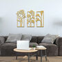 Elegant Laser Cut Floral Panels Trio Of Wooden Decor, thumbnail 1 of 10