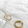 14 K Dainty Gold Crown Ring Set, thumbnail 3 of 6