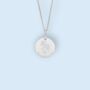 Personalised Chrysanthemum Necklace In Sterling Silver, thumbnail 6 of 12