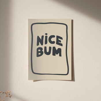 Nice Bum Bathroom Print, 7 of 7