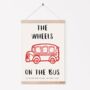 'The Wheels On The Bus' Nursery Rhyme Print, thumbnail 3 of 5