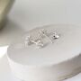 Sterling Silver Enlightened Lotus Studs, thumbnail 3 of 10