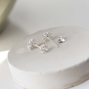 Sterling Silver Enlightened Lotus Studs, 3 of 10