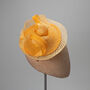 Yellow Modern Saucer Hat 'Larisa', thumbnail 3 of 11