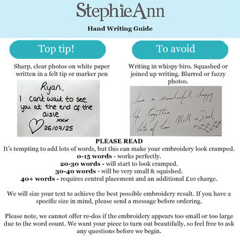 Personalised Hand Writing Linen Napkin Gift, 4 of 10