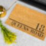 Personalised Coir Doormat With House Number And Street Name, thumbnail 9 of 11