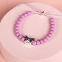 Hello Kitty Purple Beaded Bracelet With Kuromi Charm, thumbnail 3 of 5