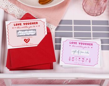 Love Voucher Scratch Card Surprise In A Gift Box, 3 of 4