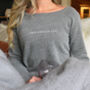 'May Contain Gin' Ladies Favourite Jumper, thumbnail 4 of 5