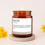 Nos Da Dictionary Definition Large Scented Brown Candle Box, thumbnail 1 of 2