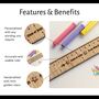 Class Of 2026 Ruler – Personalised Wooden Ruler Gift, thumbnail 3 of 4