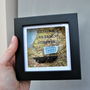 Personalised Coastal Map Paper Boat Picture Frame, thumbnail 12 of 12