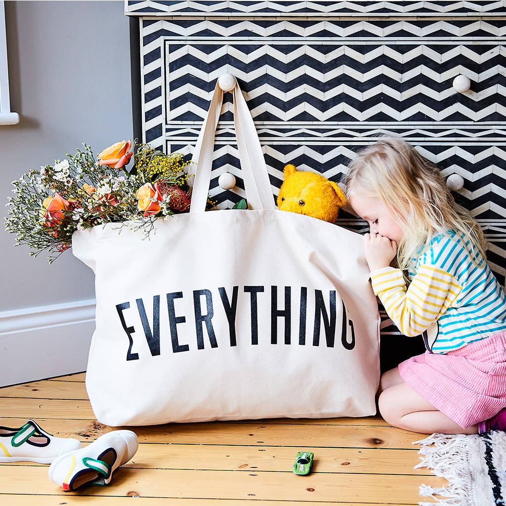 'Everything' Really Big Bag By Alphabet Bags | notonthehighstreet.com
