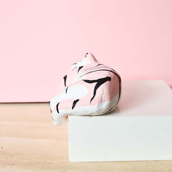 Tiger 'Shelf Sitter' Pink, 3 of 8