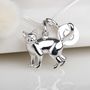 Personalised Solid Silver Cat Necklace, thumbnail 2 of 5