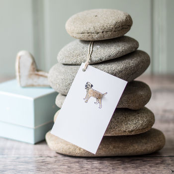 Gift Tags With Border Terrier Dog, Pack Of Six, 2 of 2
