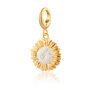 Gold Plated Sunflower Charm Necklace, thumbnail 4 of 8