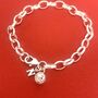 Personalished Sterling Silver Globe Travel Initial Bracelet, thumbnail 2 of 6