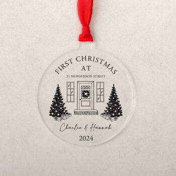 Personalised First Christmas Home Bauble Decoration, 4 of 8