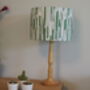 Abstract Green Lines Handmade Lampshade, thumbnail 5 of 9