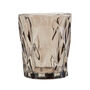 Faceted Glass Tealight Holder Chocolate Brown, thumbnail 2 of 2